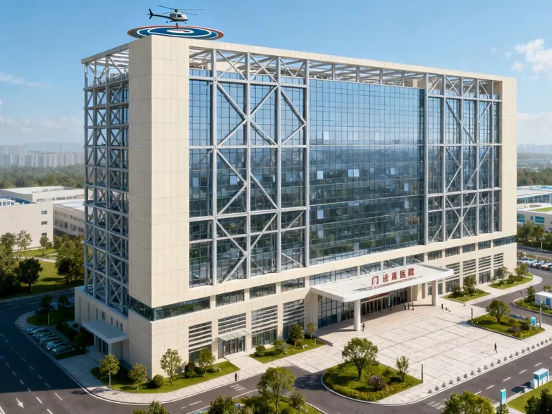 อาคารโรงพยาบาลโลหะสำเร็จรูปสูง