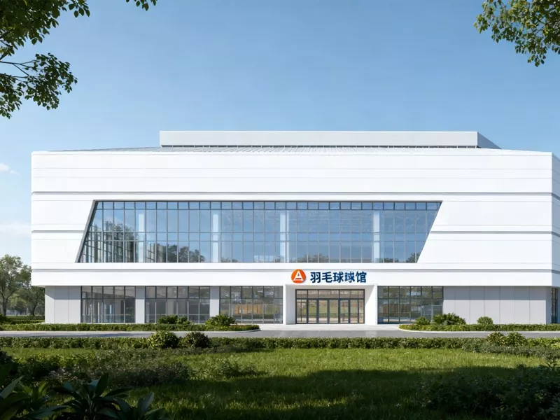 หอแบดมินตันโครงสร้างเหล็ก